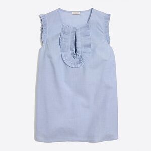 J. Crew Factory G7708 end on end ruffle tank